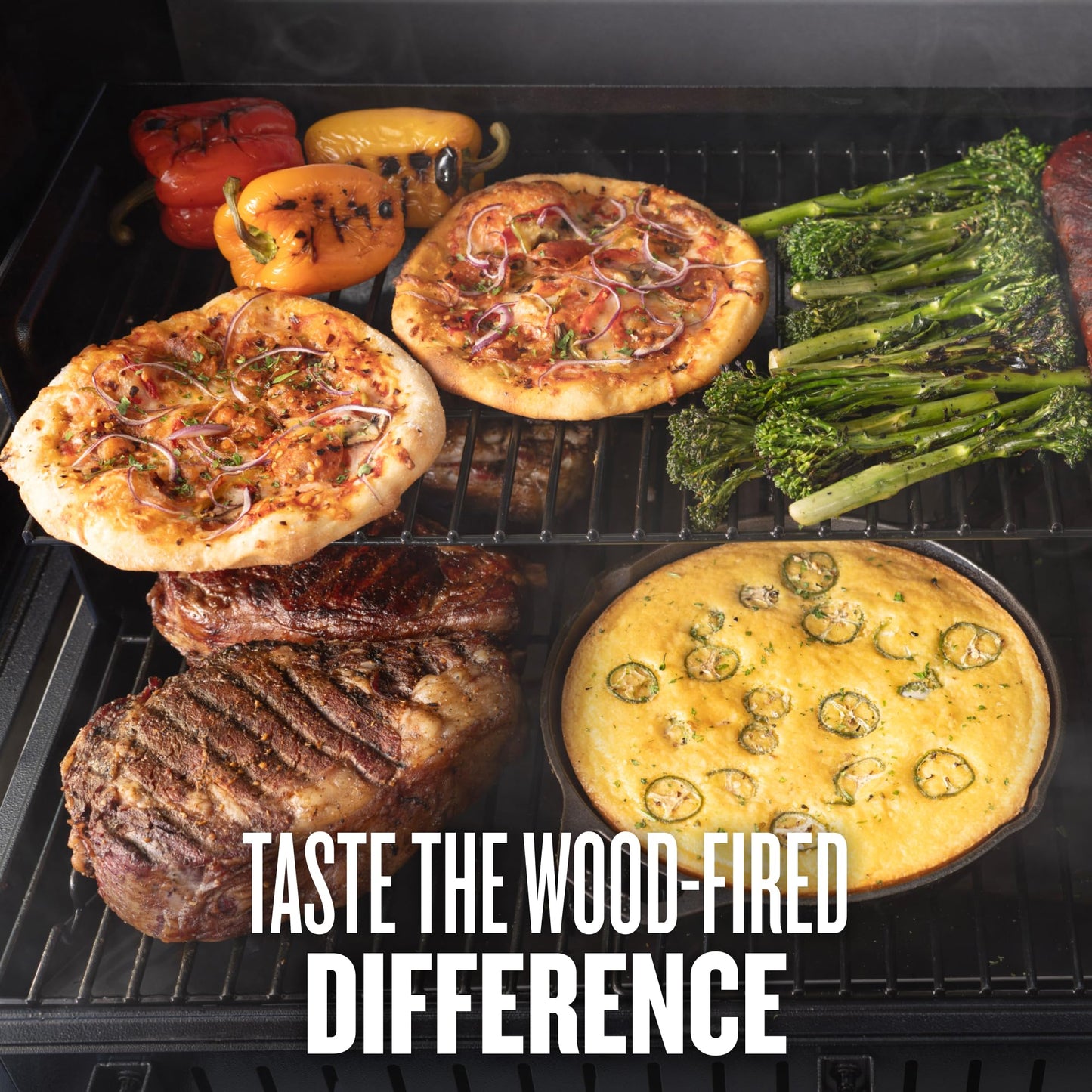 Traeger Grills Woodridge Pro Electric Wood Pellet Grill and Smoker, 970 Sq. In., Outdoor Pellet Smoker Grill with Digital Sensor and Side Shelf, Wi-FIRE Technology, Super Smoke Mode, Black, TFB97JLH