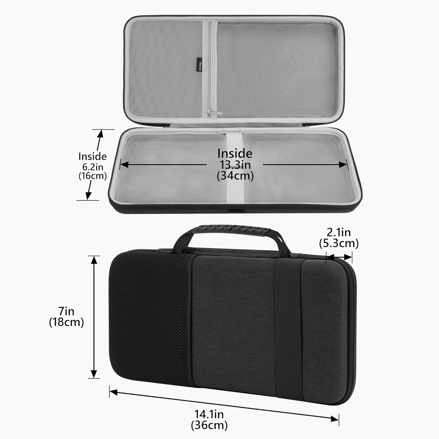 GEEKRIA 75% V4 75%, B75 Q1 HE/Q1 S75 84 Keyboard Hard Shell Case, Compatible with Razer BlackWidow YUNZII PRO, Keychron