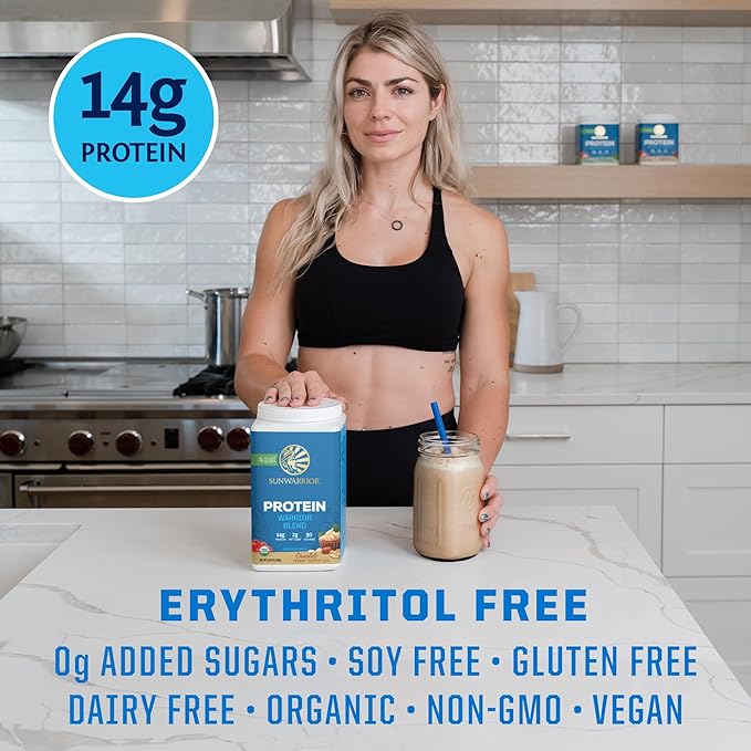 Organic Plant Based Protein Powder | Vegan Organic Protein Powder with BCAA Amino Acids & Hemp Seed Pea Blend | Non-GMO Soy Dairy Filler & Gluten Free (Chocolate Peanut Butter, 30 Servings)