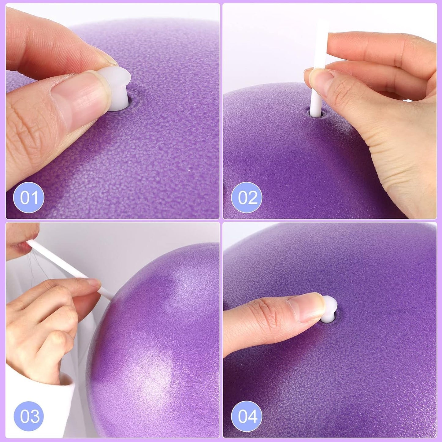 Pimoys Small Pilates Ball 9 Inch Small Exercise Ball Mini Workout Yoga Balls for Gym Yoga, Core Training, Fitness, Workout, Stability, Improves Balance