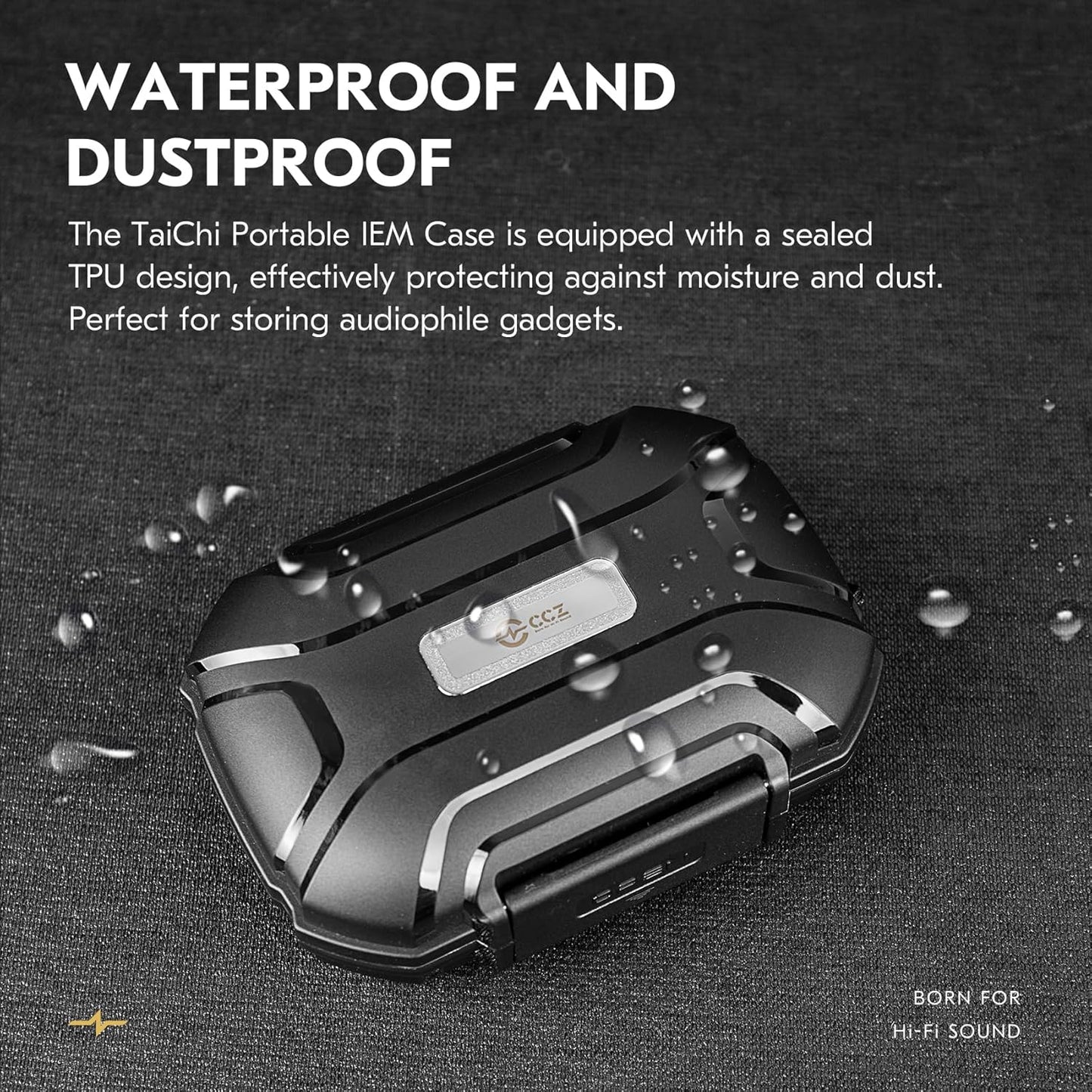 YINYOO ZC01 ZS10 SE215, KS1, ZS12 2, CCZ Hard Shell IEM Case for KZ Pro in Ear Monitor, Travel Portable Earbuds Case