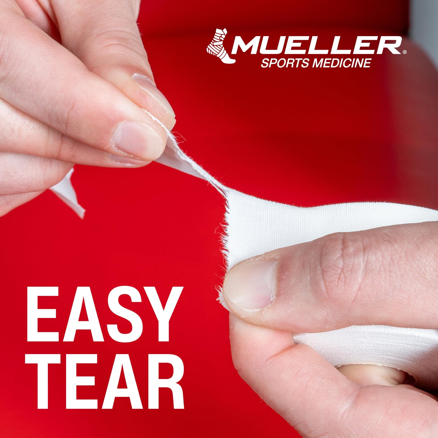 Mueller Sports Medicine Premium Athletic Tape, 10 Pack, White - Quality Hospital-Grade Athletic Tape, Easy to Tear for Fast & Effective Taping, 1.5" x 15 Yards Per Roll