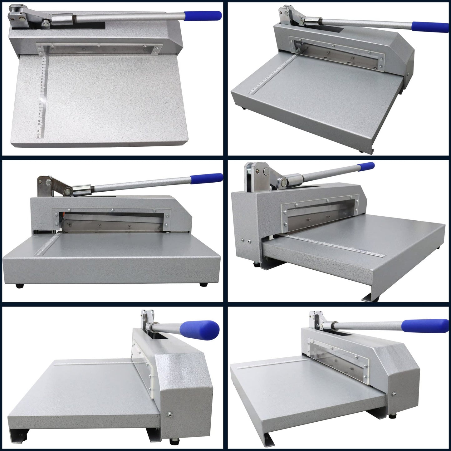 PreAsion Manual Guillotine Metal Shear Hand Plate Shear Heavy Duty Metal Steel Aluminum Copper Sheet Cutter PCB Board Polymer Plate Cutting Machine