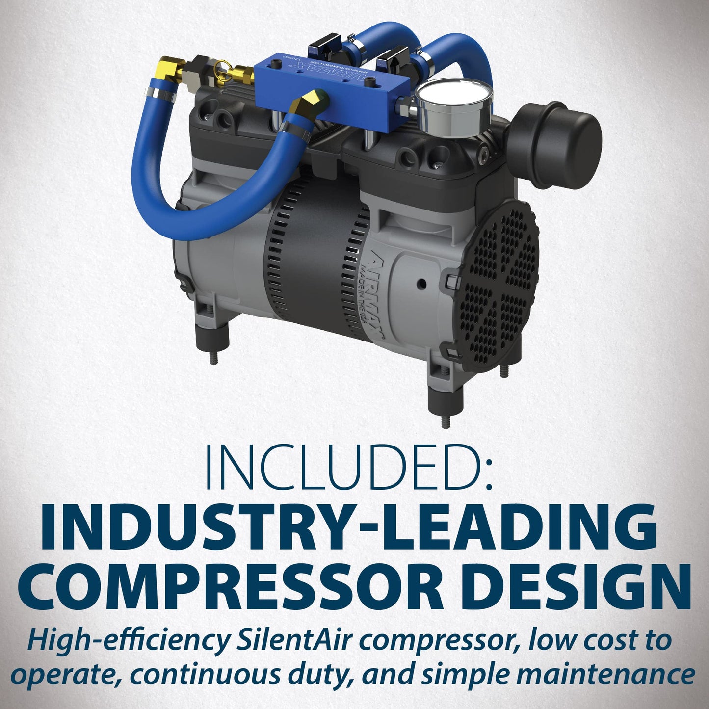 Airmax PondSeries PS40 Aeration System, Pond & Lake Aerator, Aerate Ponds & Lakes up to 3 Acres, Quiet & Energy Efficient Compressor, Maximum Water Circulation, 3 Air Diffuser Kit, 230v