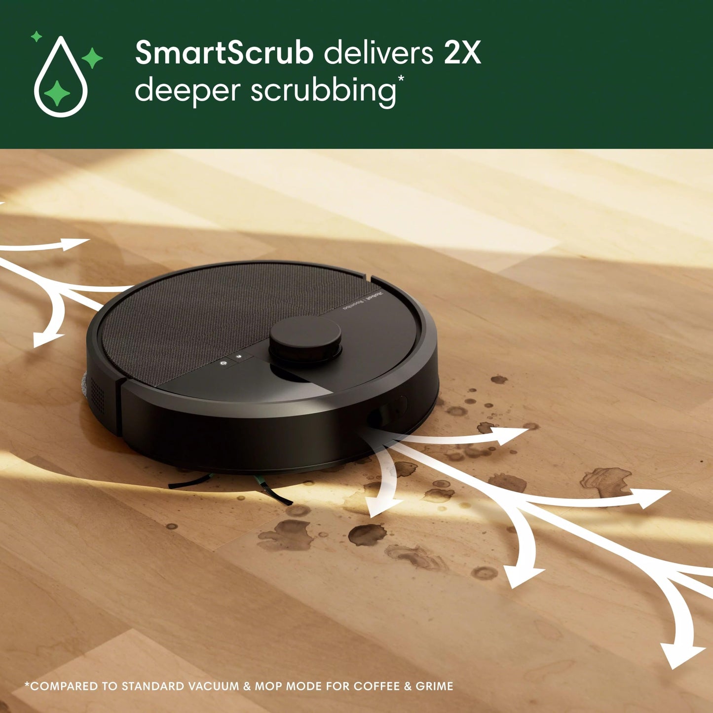 iRobot Roomba Plus 4020 2in1 Vacuum & Mop Robot with AutoWash Dock - Dual Spinning, Smart & Fast Mapping, Ideal for Pet Hair, Self-Empties 75 Days, Intense Suction, Pad Washing & Drying