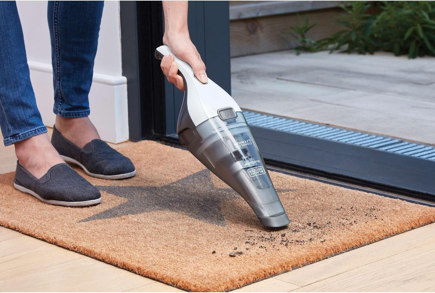 BLACK+DECKER Cordless Handheld Vacuum - Portable Car Vacuum with Strong Suction & QuickClean (HNVC215B10)
