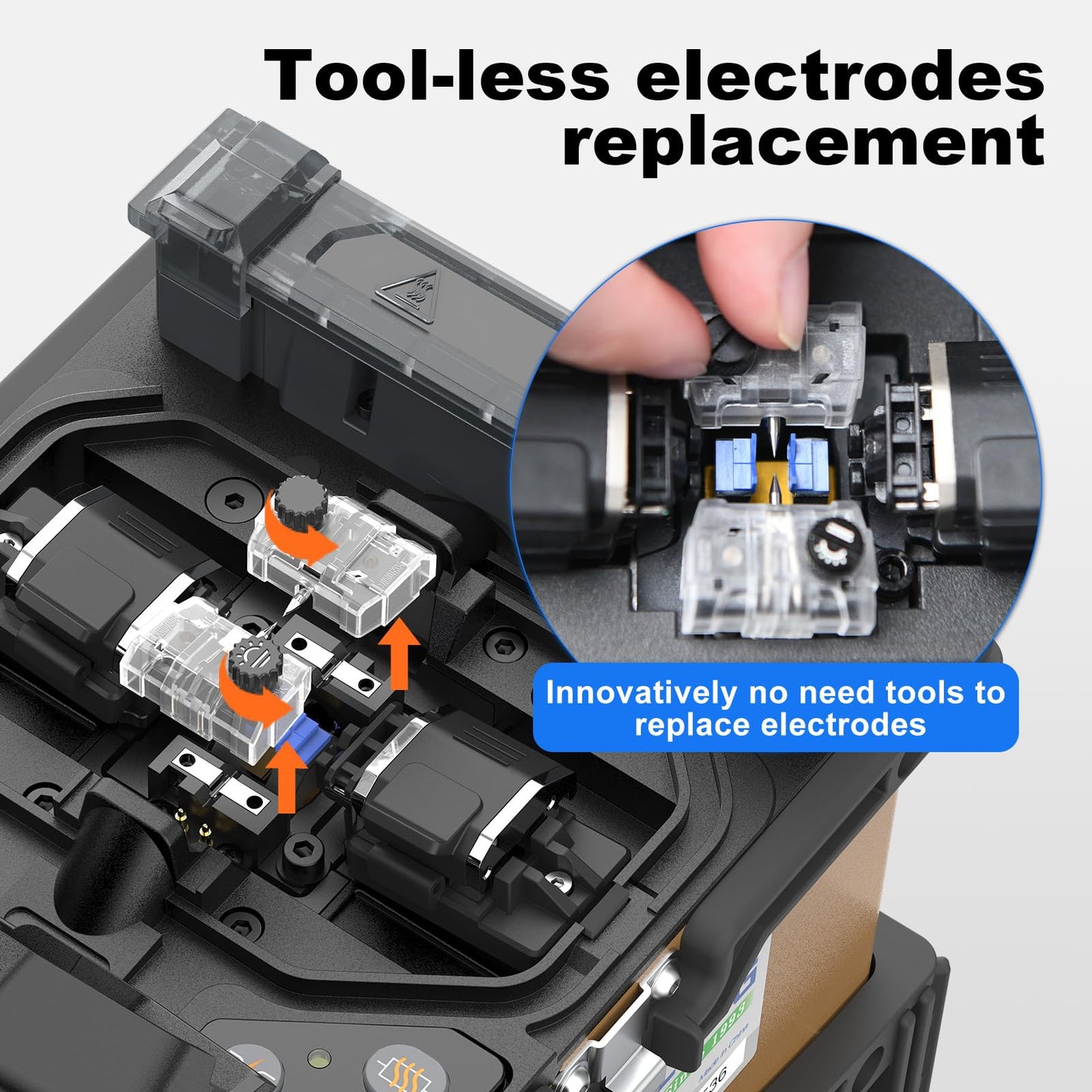 JILONG Optic Fiber Fusion Splicer KL-360T Truck Fusion Splicer 6 Motors Core Alignment 6s Splicing 16s Fast-Heating with Low Splicing Loss 0.01dB, Fiber Splicing Kit with Stripper FTTH Cable Tester