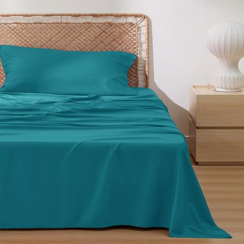 Bedsure Cooling Sheets - Twin XL Bamboo Rayon Sheet Set | Breathable, Soft & Luxurious Turquoise
