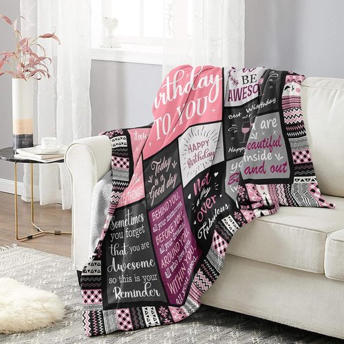 Ivivis Throw Blanket - Unique Birthday Gift for Women & Girls | 60" x 50" - Perfect for Celebrations