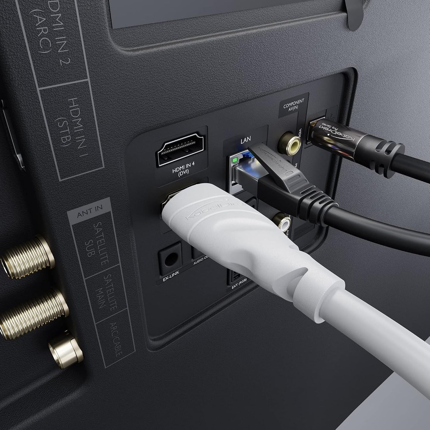 4K 33ft (20ft75ft) 4K@60Hz, PS5, KabelDirekt HDMI Cable & Longer HDMI Cables German-Engineered HDMI Cord Supports UHD