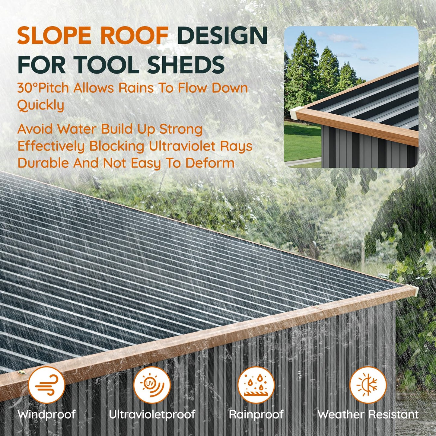10x12x7.4FT Multi-Used Shed & Outdoor Storage Shed with Lockable Doors, Windows and Vents, Extra Large Metal Tool Shed for Garden, Backyard, Patio, Utility, and Various Storage Shed(Matte Gray)