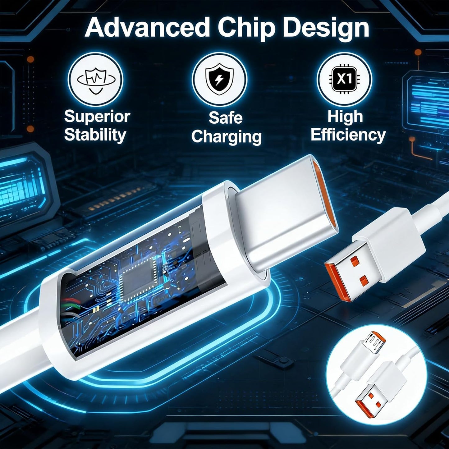 ZZrszhp 3.3ft WCM U209 Micro USB Charging Cable Compatible with Westinghouse Neck Massager Designed for Older Models