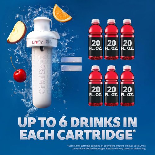 Cirkul 32oz Matte Black Stainless Steel Water Bottle Starter Kit - Includes 2 Flavor Cartridges