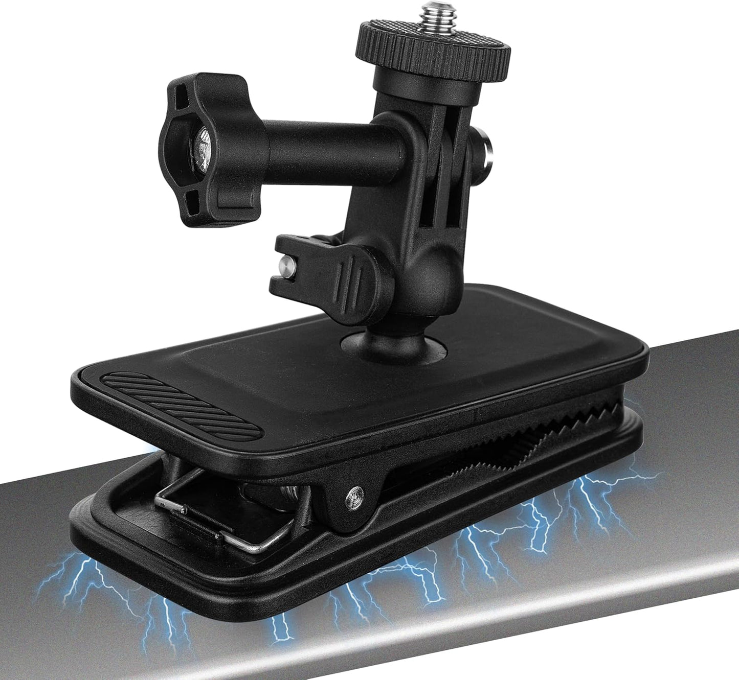 MINIFOCUS Backpack 360 Insta360 Magnetic Mount Clip, Universal Swivel Action Camera Clip for Go Pro DJI Osmo AKASO