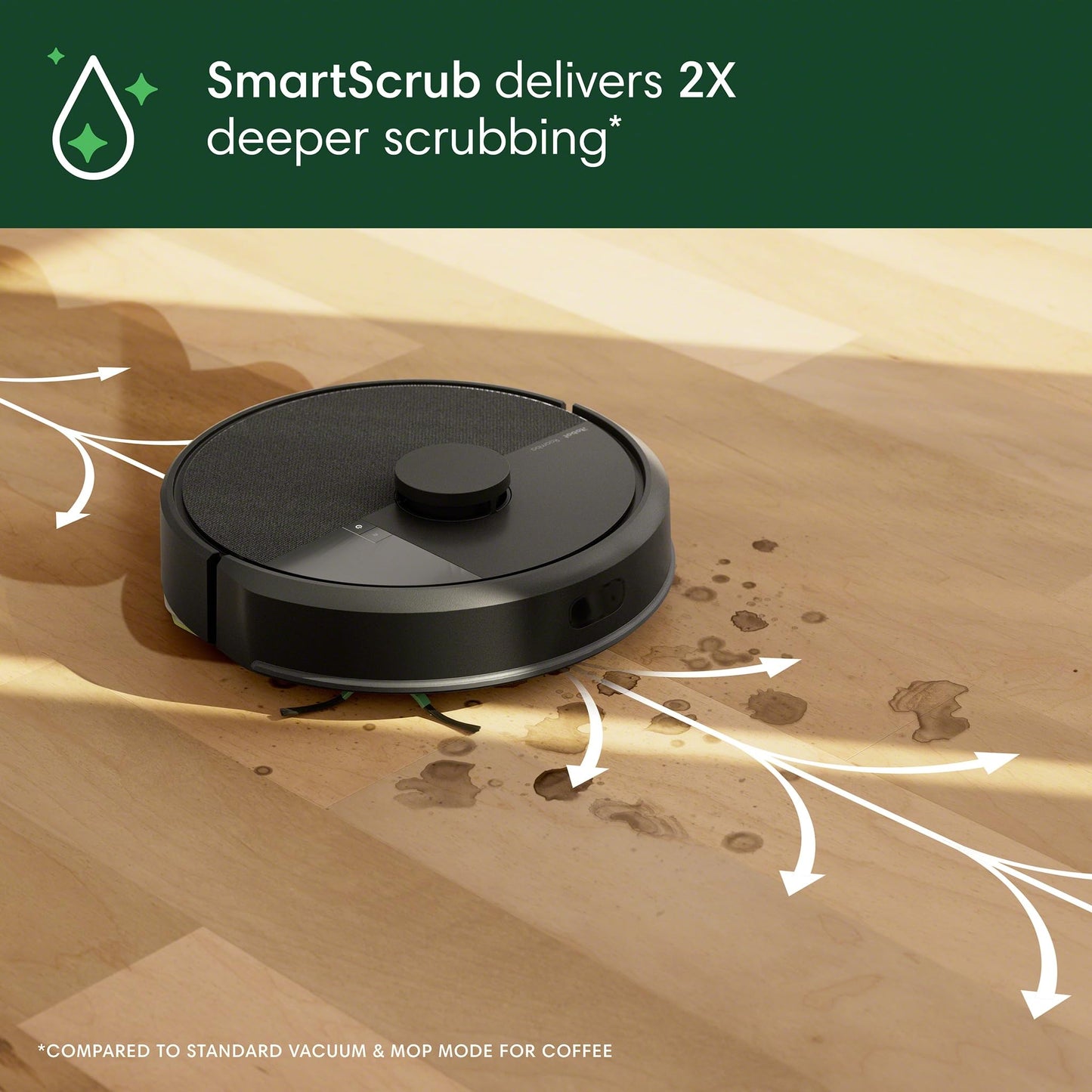 iRobot Roomba 105 Combo Robot Vacuum & Mop with AutoEmpty Dock - Self-Empties for 75 Days, Intense Power-Lifting Suction, LiDAR Navigation, Multiple Cleaning Modes, Avoids Mopping Carpet