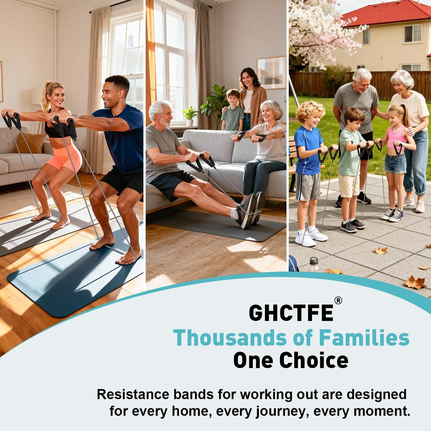 GHCTFE 20PCS Resistance Bands with Handles for Gym Members Sports Class Students Gift, Exercise Bands 20 Lb for Full Body Training, Strength & Rehab Recovery, Fitness Tube Bands for Men and Women