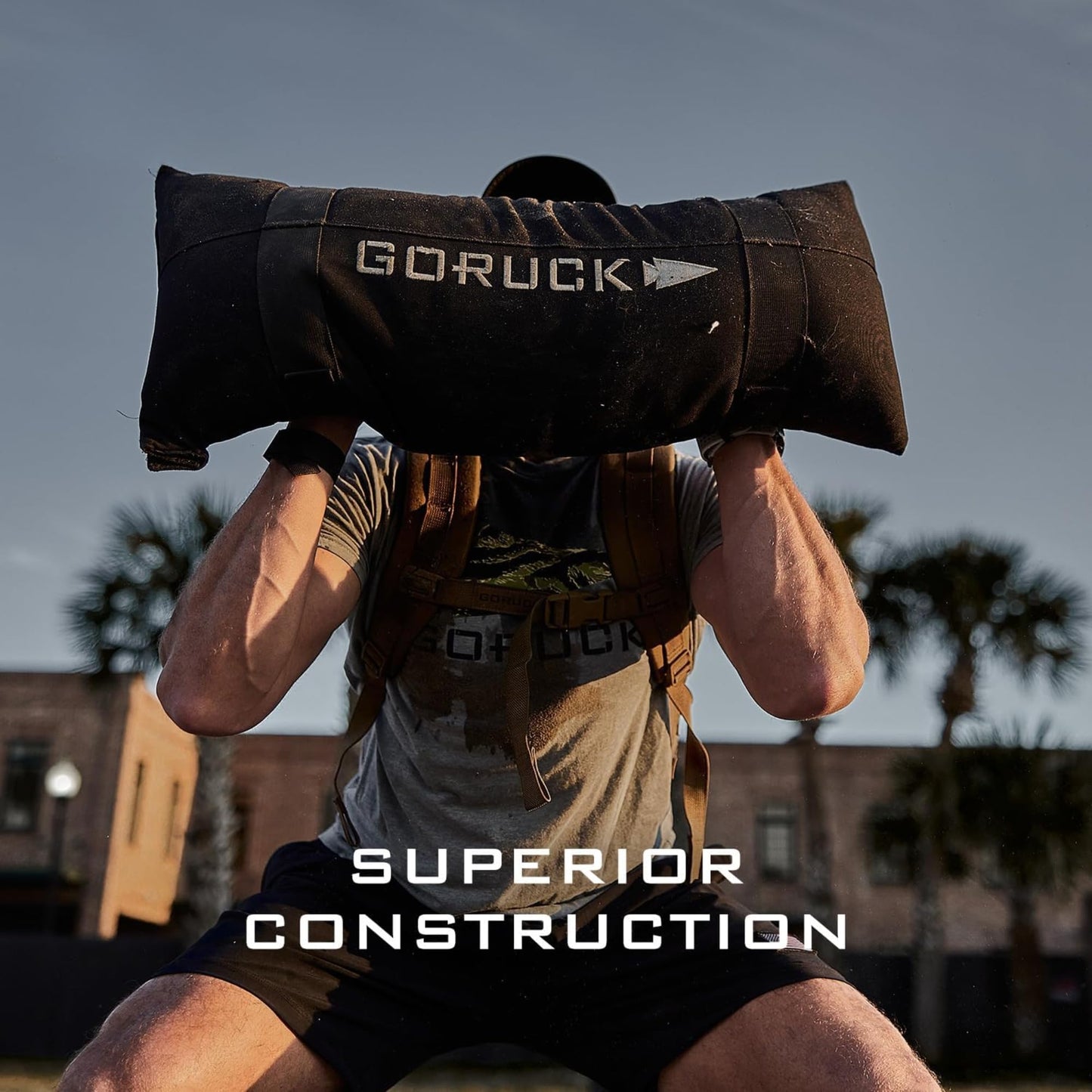 GORUCK 60LB Fitness Simple Sandbag – Strength Training Equipment for Body Workout, Endurance, Weightlifting & Yoga - for Home, Gym, and Outdoor Use