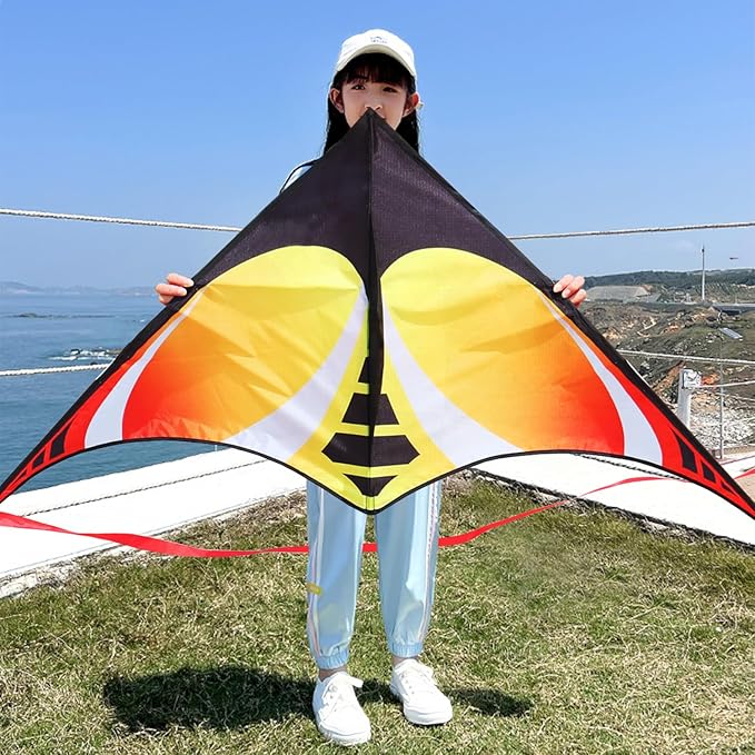 HONBO Delta Kite for Kids Easy to Fly,Large Kite for Adults, Colorful Kite for Children Ages 4-10