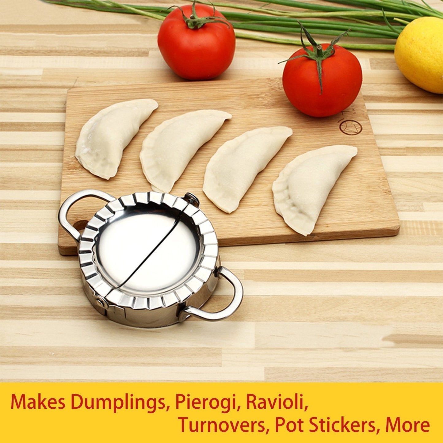 Best Utensils Stainless Steel Ravioli Mold Pierogi Dumpling Maker Wrapper Pastry Dough Cutter Kitchen Accessories (S: DIA. 3 inch)
