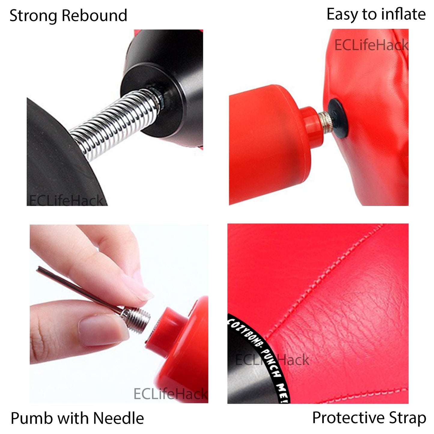 Desktop Punching Bag, Super Strong Suction Boxing Bag Speed Balls Heavy Duty Stress Relief Boxing Bag, Cool Stuff for Office, White Elephant Gift for Boss or Coworker