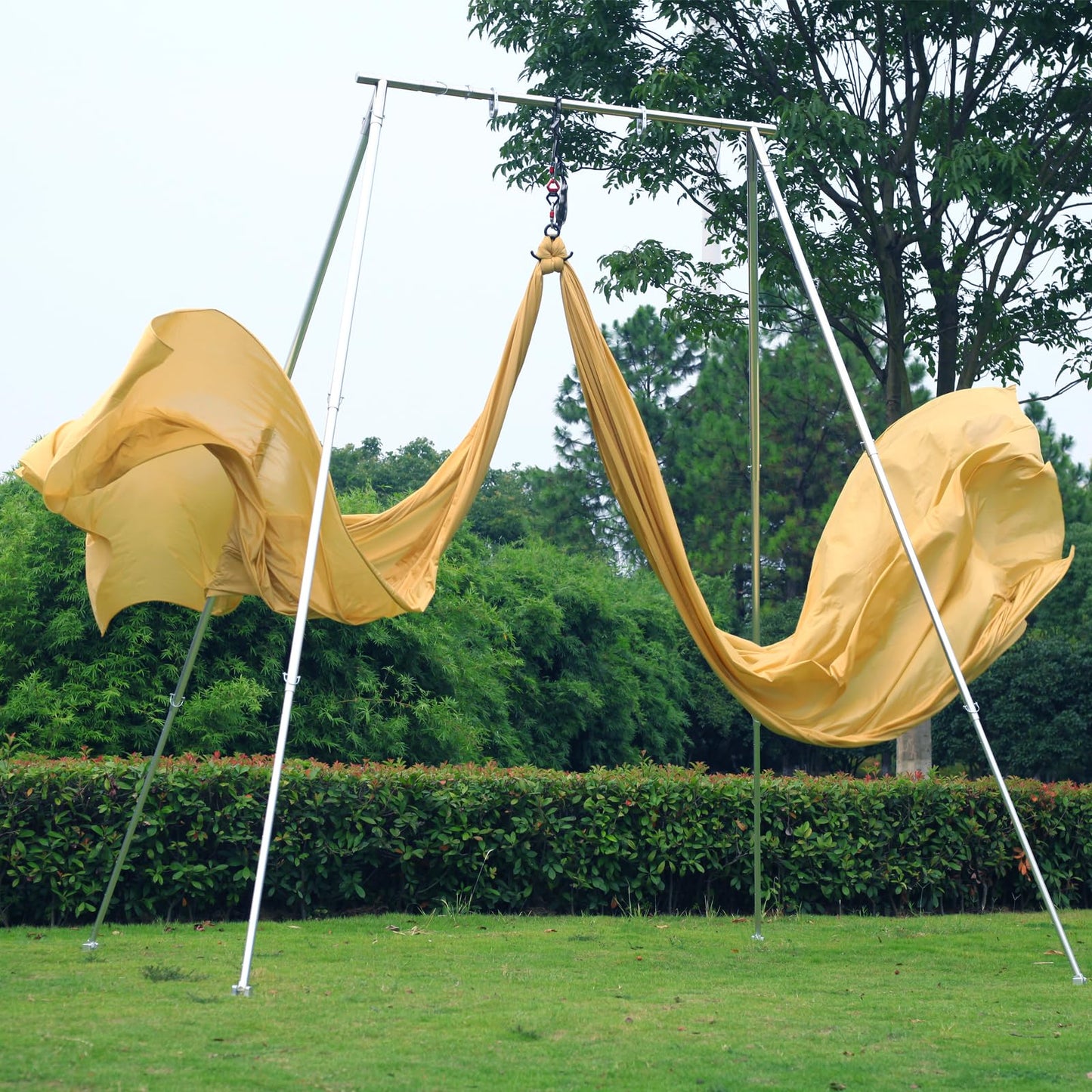 PRIOR FITNESS 9 Yards Aerial Yoga Silks Starter Kit Colorful Hammock Set with Hardware & Guide for All Levels of Aerial Yoga Practice and Acrobatic Flying for Adults