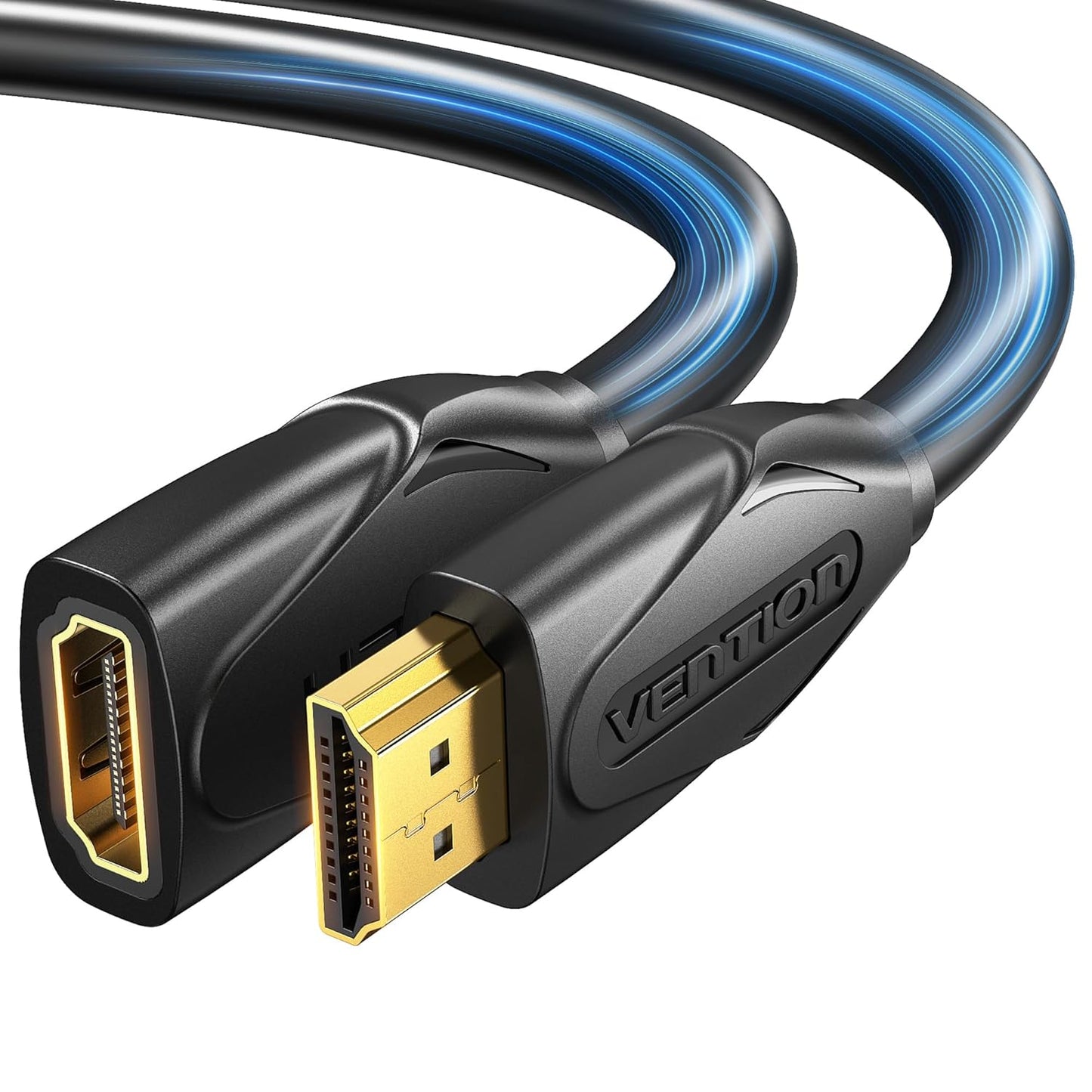 5FT, 4K PS5/PS4 VENTION HDMI Extension Cable HDMI Extender Male to Female Cable Compatible with TV Roku Laptop Xbox