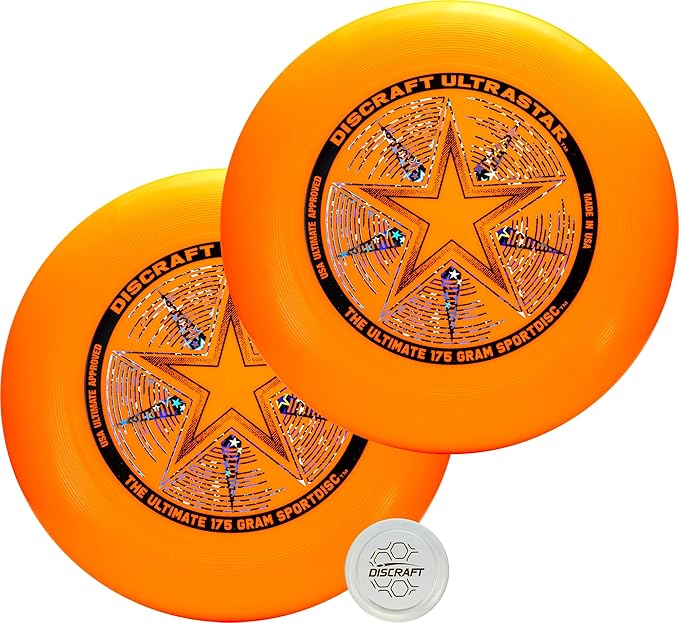 Discraft Ultrastar Ultimate Discs 1 & 2 Packs, Standard Size, for Competitive & Casual Play