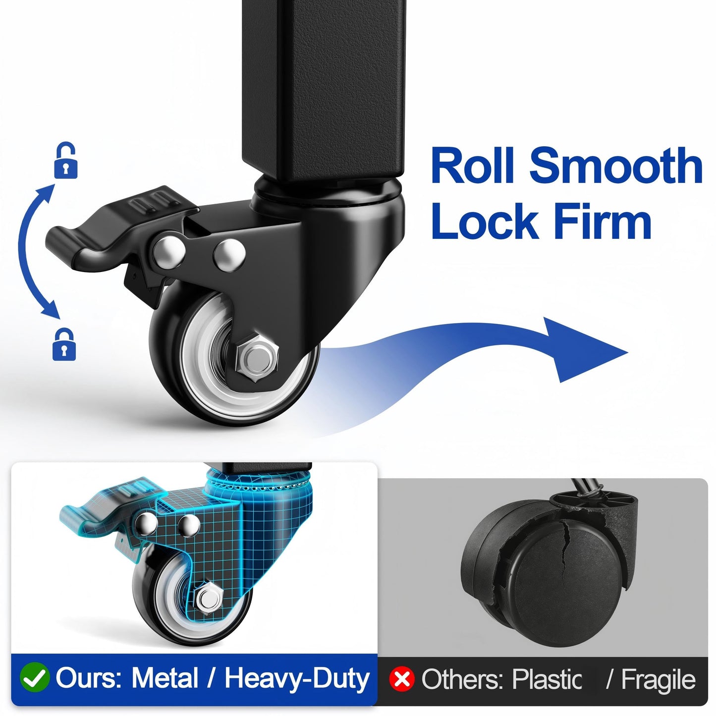 Dumbbell Stand Fits For Adjustable Weights Dumbbell Rack With Wheels 500lbs Loading（Rack Only）