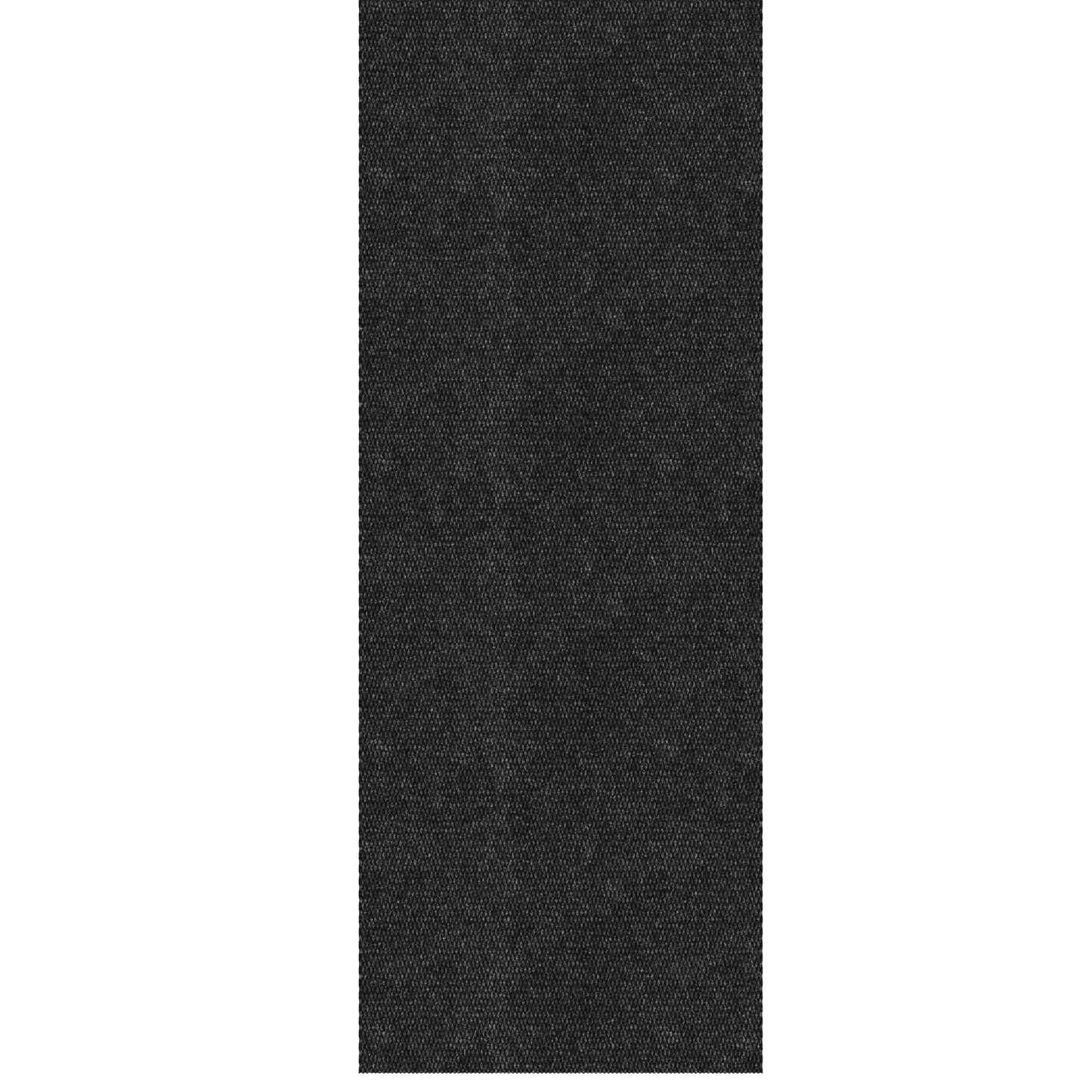 Ottomanson Commercial Scrape Rib Entry Mat – Heavy Duty Ribbed Floor Mat for High Traffic – Non Slip Rubber Back, Waterproof – Indoor Outdoor Use for Offices, Schools, Lobbies, 2'7" x 30', Black
