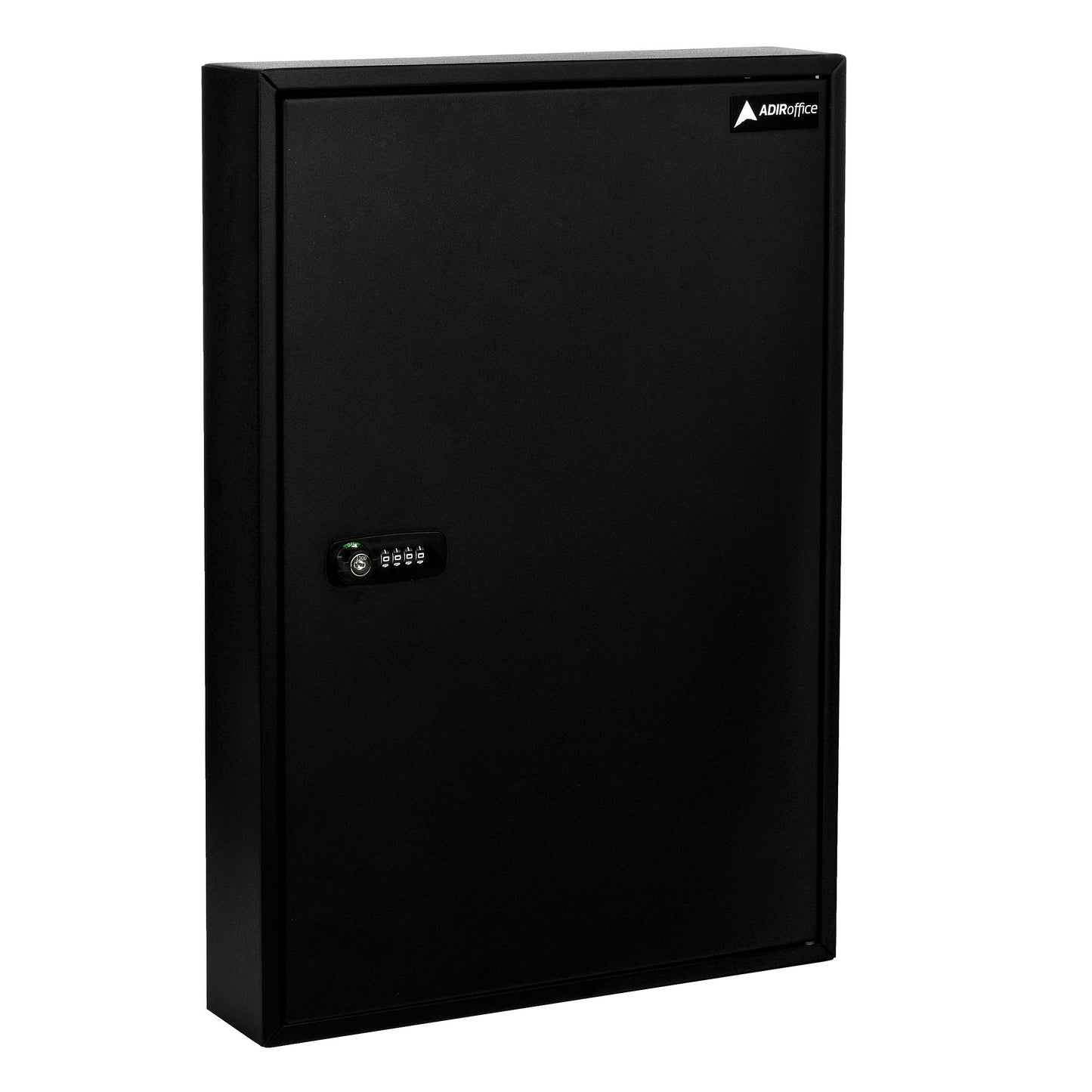 AdirOffice Key Storage Cabinet with Combination and Key Lock - Wall Mounted Steel Keybox w/Code - Durable Safe & Organizer for Keys