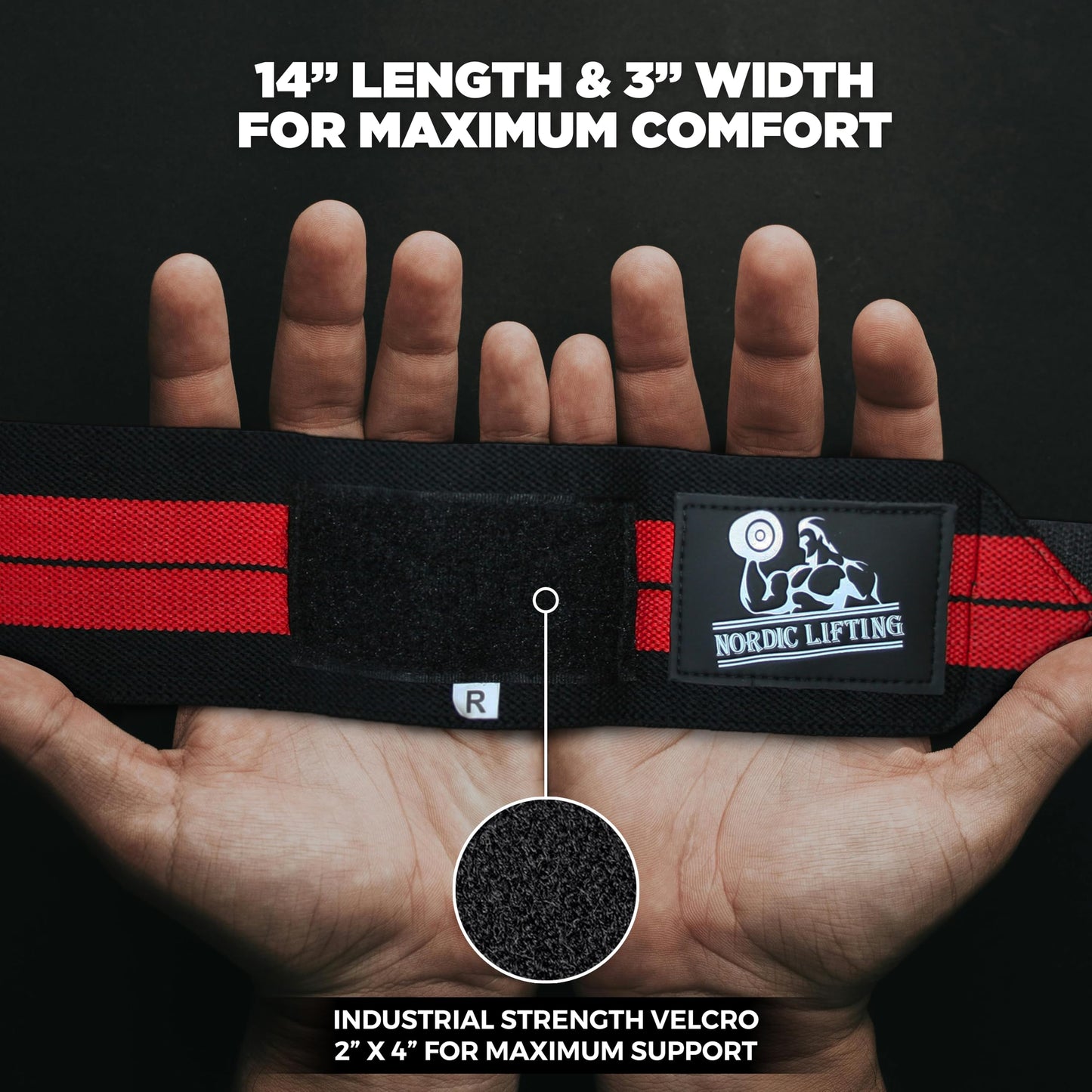 Wrist Wraps + Lifting Straps Bundle (2 Pairs) for Weightlifting, Cross Training, Workout, Gym, Powerlifting, Bodybuilding-Support for Women & Men,Avoid Injury during Weight Lifting-Red
