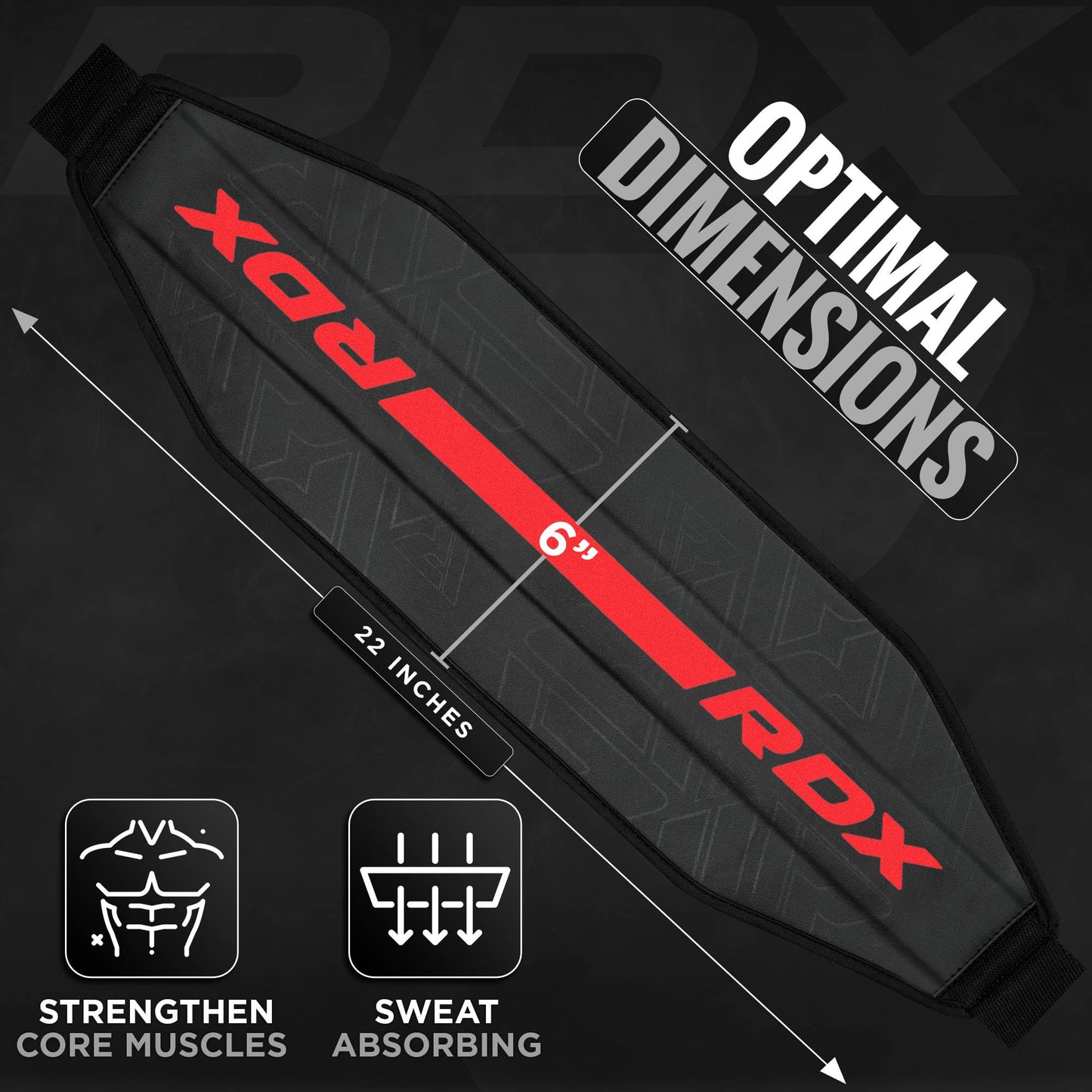 RDX AB Straps for Pull Up Bar Hanging (Pair), Maya Hide Leather, Abdominal Muscle Building Padded Arm Support Slings with D-Ring Strap, Leg Raise Exercise Fitness Workout Strength Training, Men Women