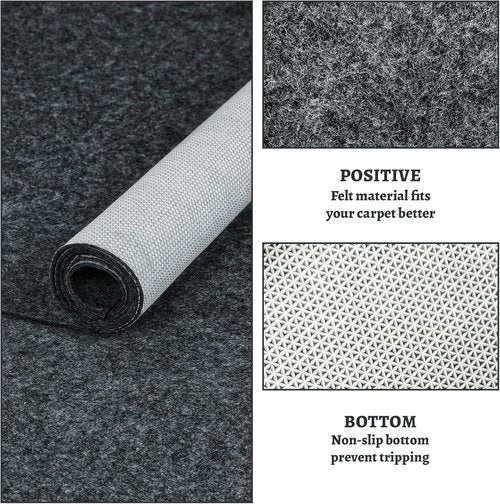 100% Waterproof Rug Pad by [Brand Name] - Non-Slip 8x10 ft Carpet Pad for All Floors | Secure & Soft