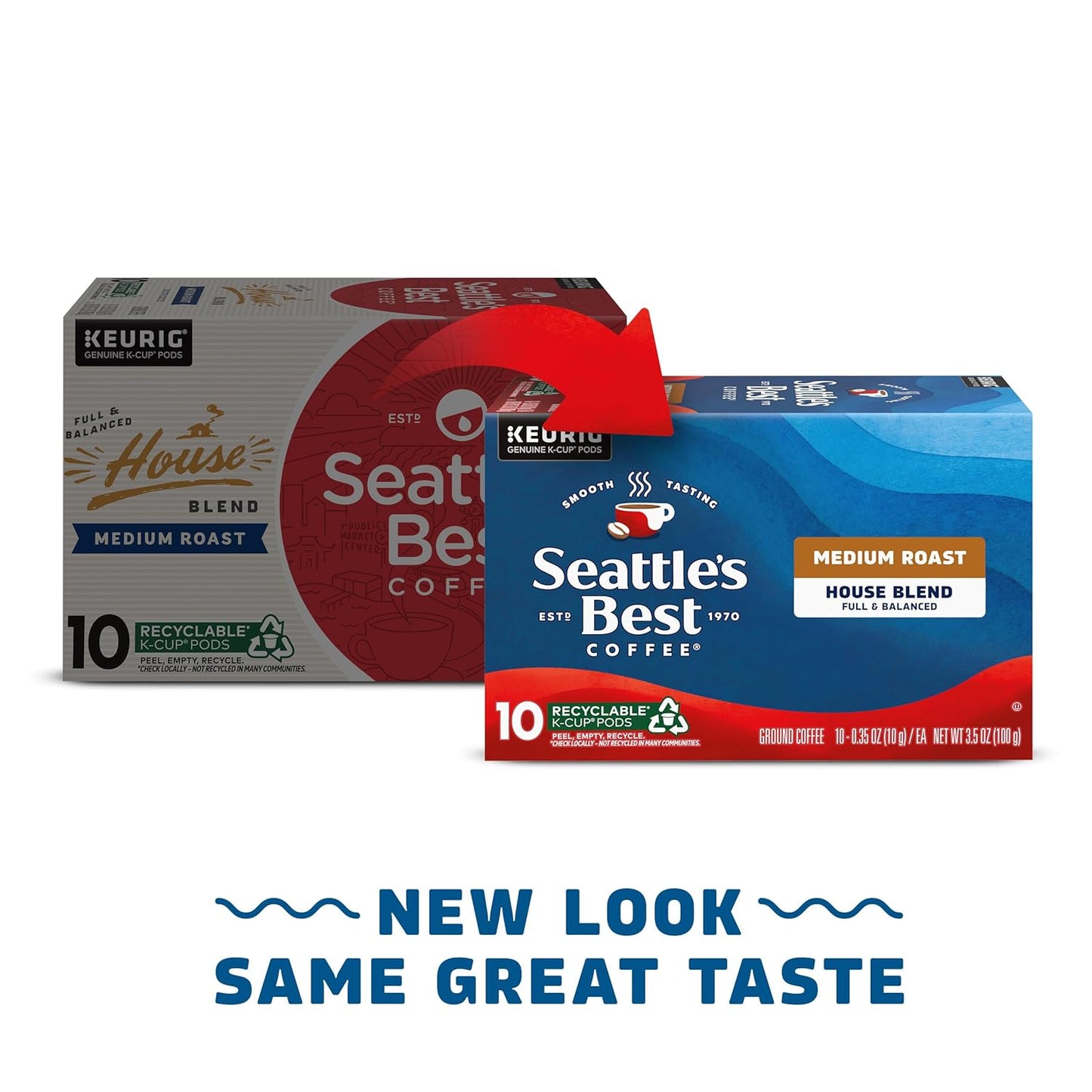 Seattle’s Best Coffee - Medium Roast K-Cup Pods | House Blend, 100% Arabica, 60 Pods Total