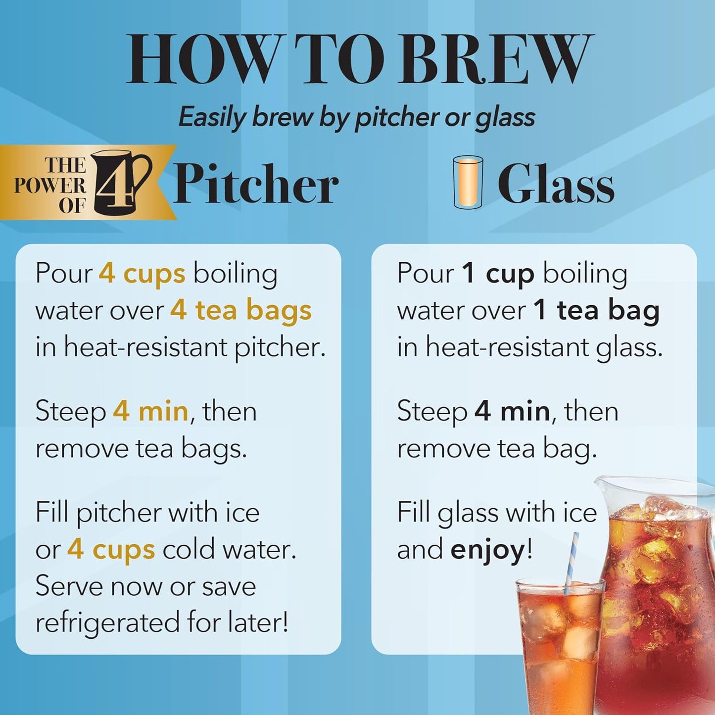 Twinings Black Iced Tea - 72 Oversized Tea Bags | Unsweetened, Caffeinated, Makes 18 Pitchers