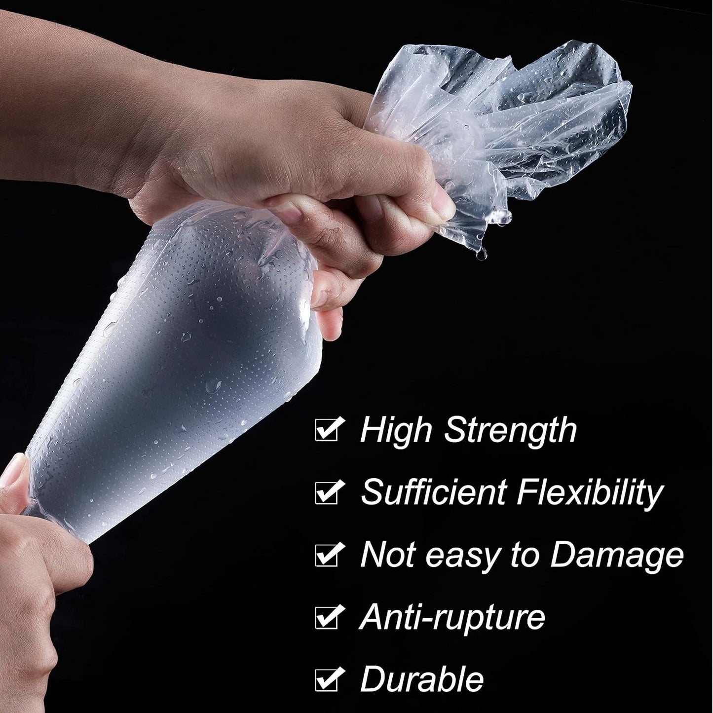 Skiennix Piping Bags - 18 Inch Disposable Pastry Bags | 100 Pack for Cake & Cookie Decorating
