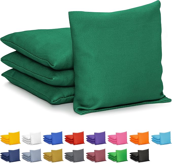 GoSports Classic Cornhole Bean Bags Set of 4-16 Colors Available - Regulation All Weather, Mix and Match