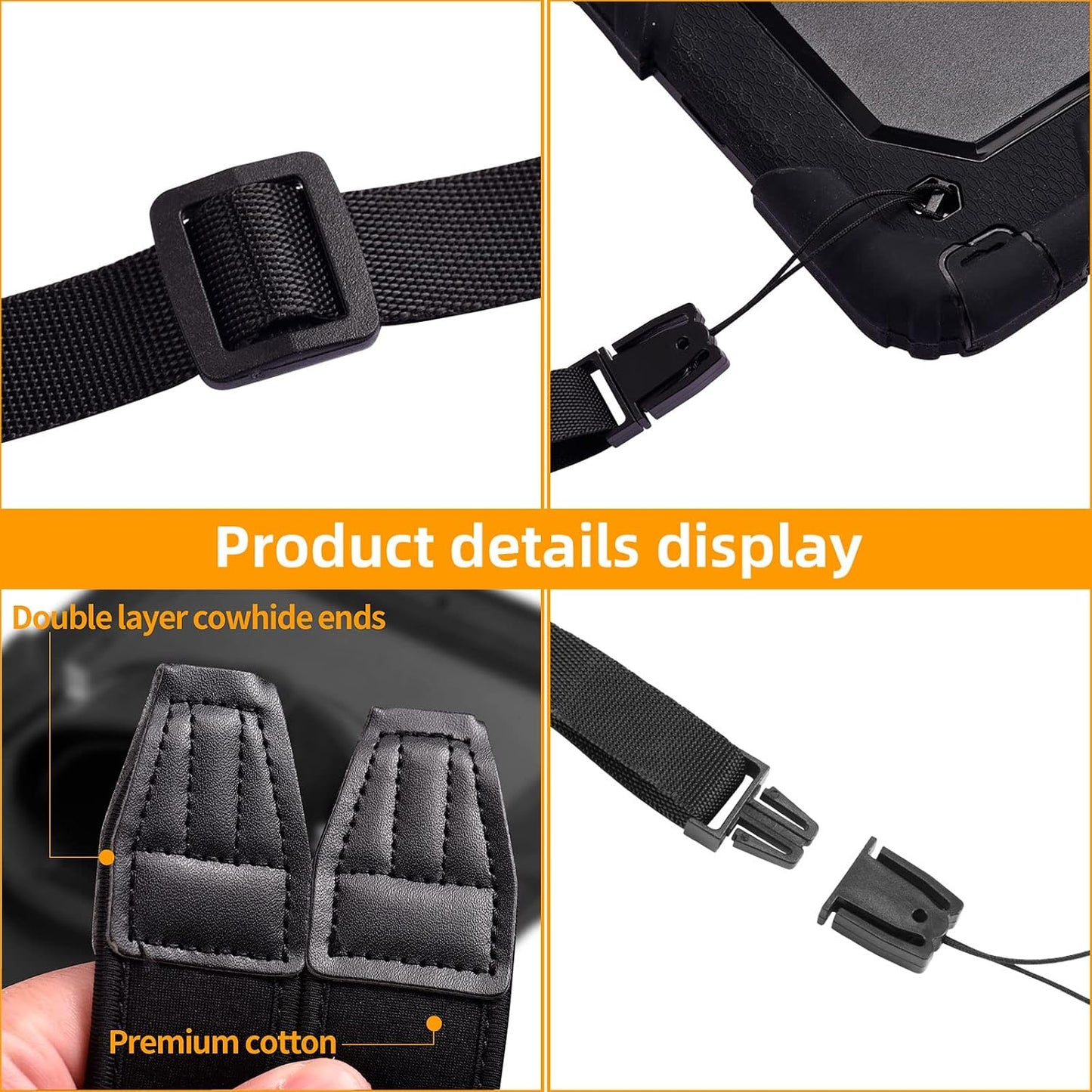2 FIEIL Pank Universal Neoprene Neck Shoulder Strap Soft Camera Strap with Anti Slip Material for Video Camcorder