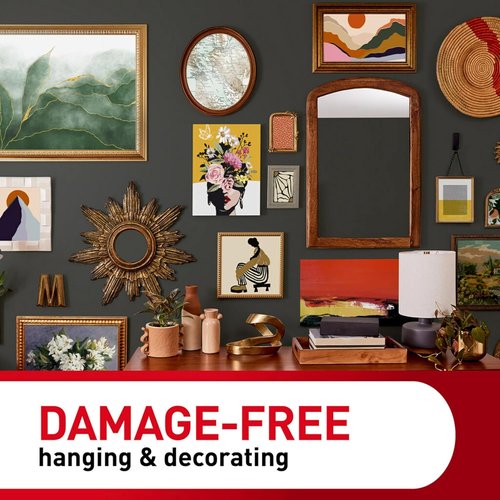 Command 20 lb Heavyweight Picture Hanging Strips - 20 Pairs, Damage-Free Home Decor Hangers, White Adhesive