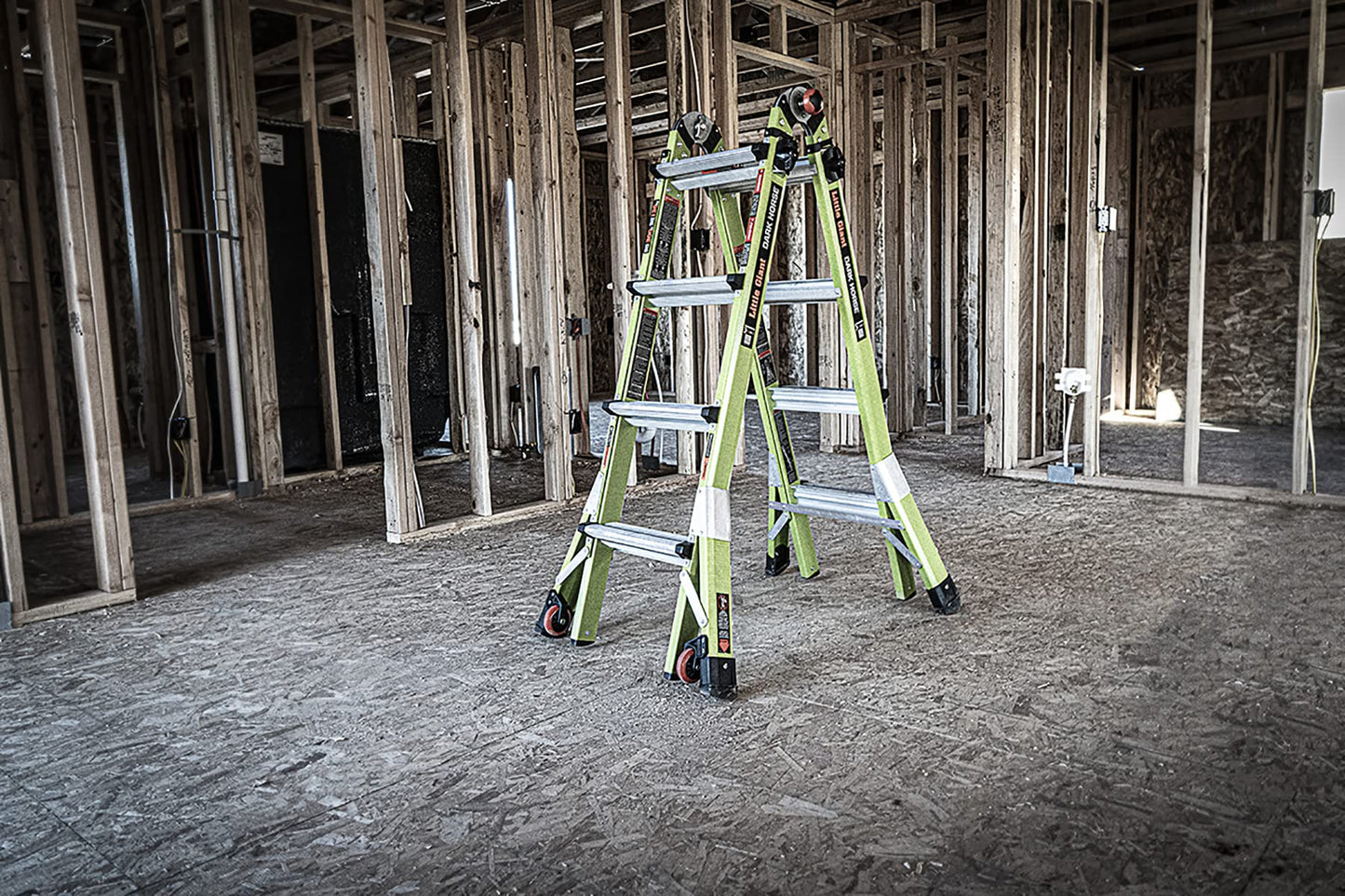 Little Giant Ladder Systems Dark Horse 2.0, M17, 17ft, Multi-Position Ladder, Fiberglass, Type 1A, 300 lbs Weight Rating, (16117-001)