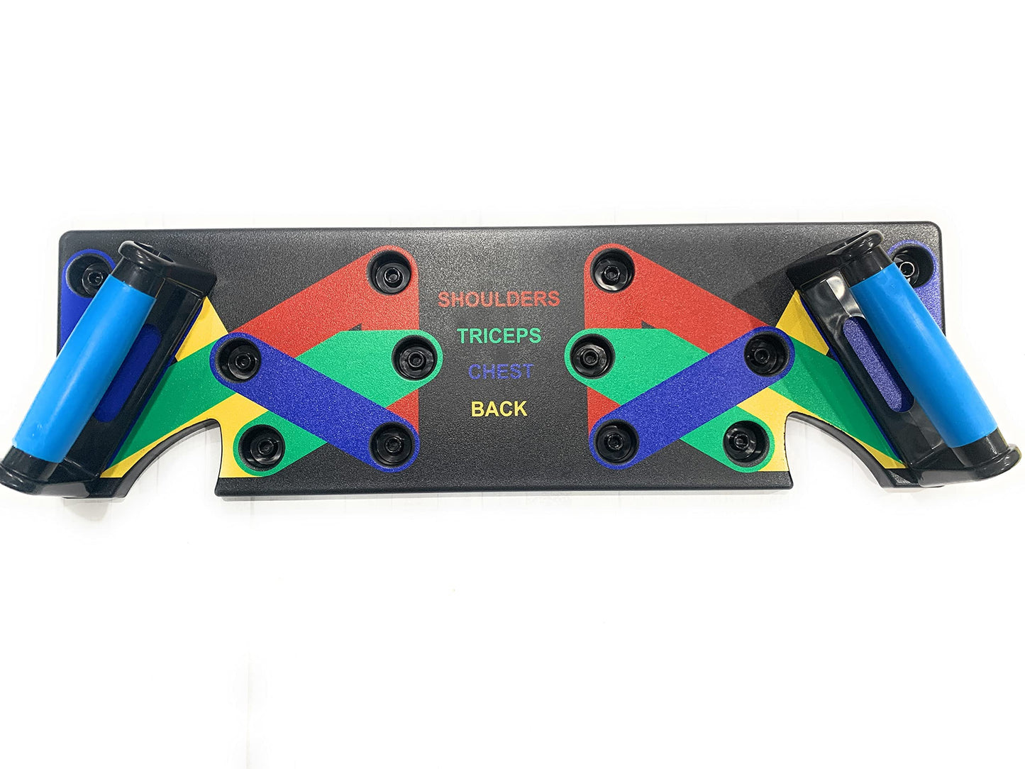 Push Up Board with Labeled Muscle Groups, Multicolor