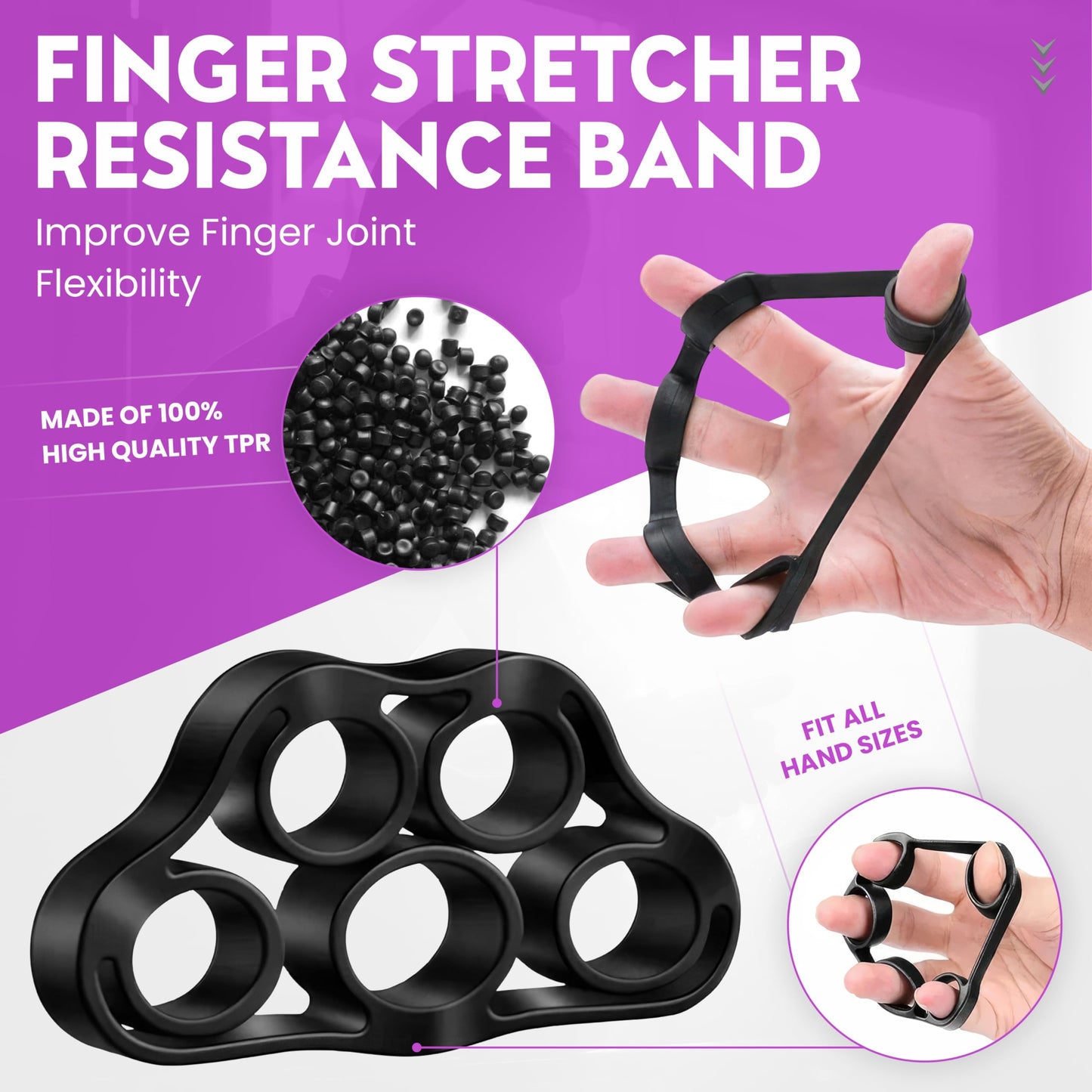 Hand Gripper Strengthener, 7 Pack Adjustable Resistance 22-220Lbs (10-100kg) Forearm Exerciser, Grip Strength Trainer for Muscle Building & Injury Recovery, Aerobic Hands (Packof7)