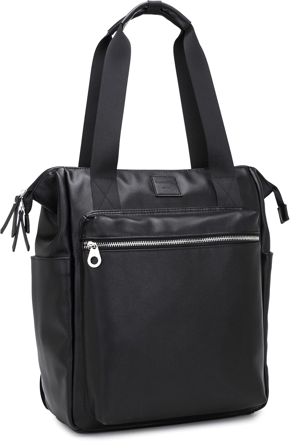 Backpack 14-Inch Commuting, Kah&Kee Leather Convertible Tote for Women & Men | Laptop Diaper Bag, Office Work, Ideal