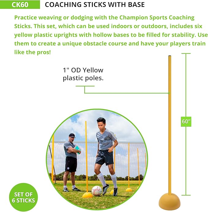 Champion Sports Coaching Sticks