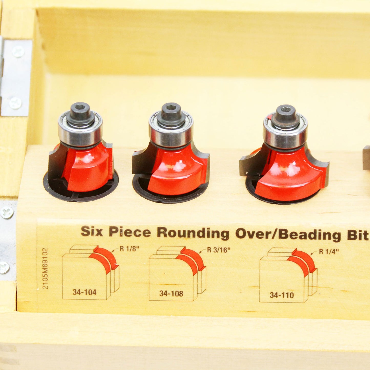 Freud 89-102: 5 Piece Round Over/Beading Bit Set (1/4" Shank)