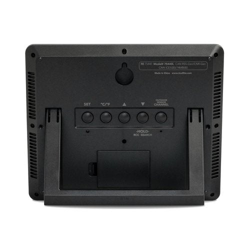 AcuRite Large Wireless Atomic Clock with Indoor and Outdoor Temperature, Date, Day of the Week, and Automatic DST Changes (75440)