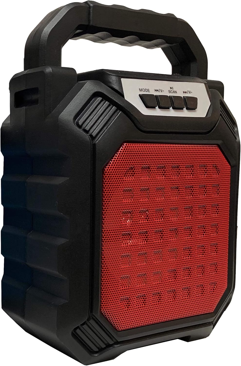 RJ MP3 FM Radio TF/USB Player Bluetooth Portable speaker Rechargeable-Red