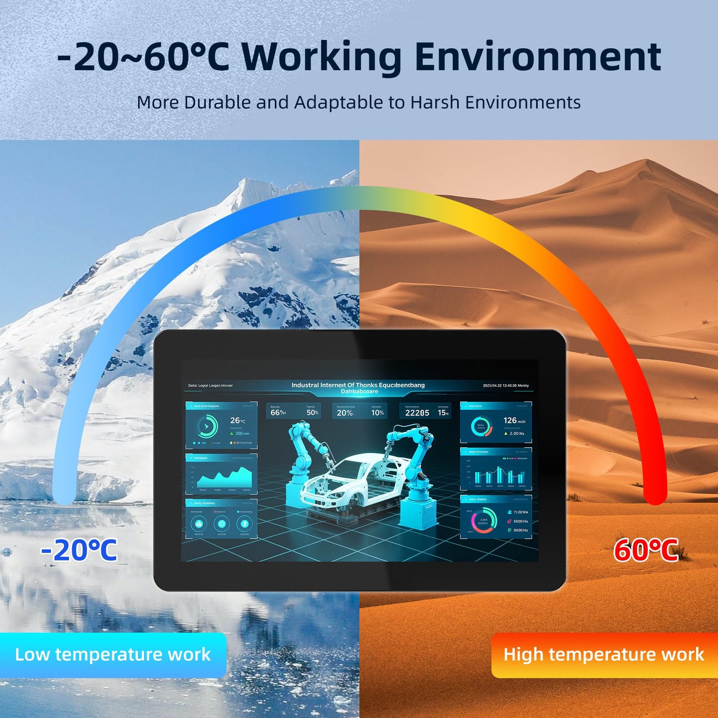 NORQIN 18.5 Inch Embedded Industrial Panel PC,All-in-One Touchscreen Computer,IP65 Capacitive Monitor,1920×1080 FHD,Windows 11 Pro,WiFi/BT,for Kiosks,Factory,Automation(12th Gen I5-1235U,16G+256G)