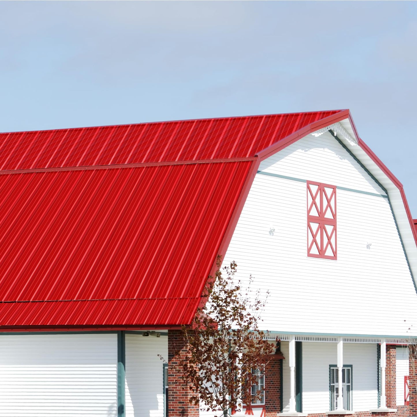 12 Pack PPGI Metal Roofing Panels, 72" x 36", 28 Gauge, 216 Sq. Ft. Coverage, Prepainted Galvanized Steel Sheets for Residential, Commercial, Pergolas, Gazebos, Fencing, and Patio Roofs（Red）