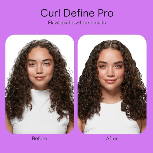 Conair Curl Define Pro Hair Brush - Frizz-Free Detangling & Curl Definition | Dual-Vent Design, Mixed Bristles
